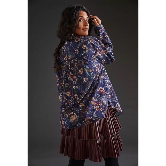 Anthropologie Pilcro Ladder Lace Tunic Blouse Size XS - Picture 4 of 9